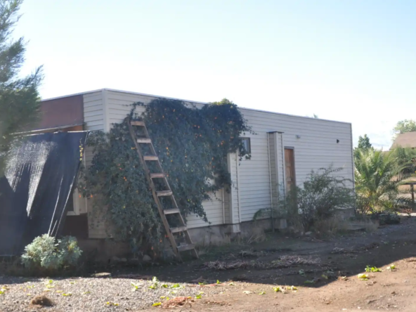 Parte trasera de casa con terreno en venta en san felipe