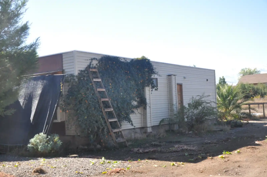 Parte trasera de casa con terreno en venta en san felipe